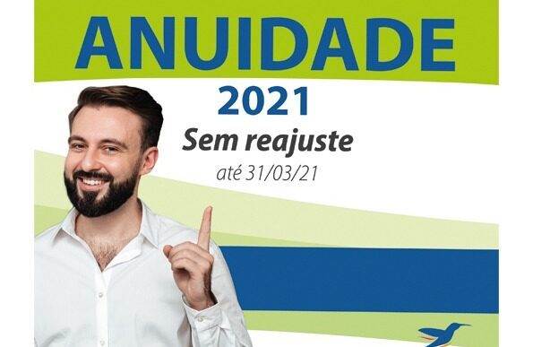 Já estão disponíveis os boletos para anuidade 2021