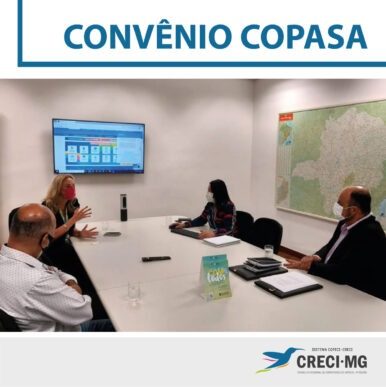 Creci Minas e Copasa buscam ampliar serviços aos corretores de imóveis