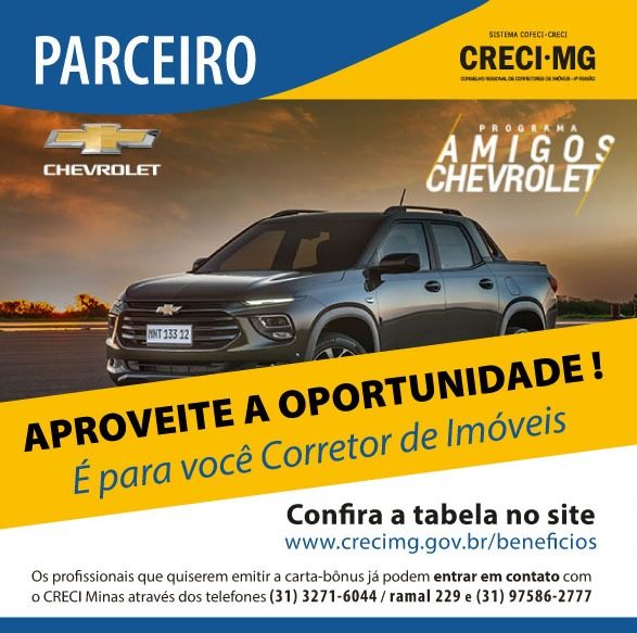 Creci-MG fecha parceria com a Chevrolet