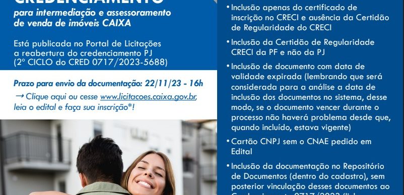 Abertura do 2º Ciclo do Credenciamento/CAIXA.
